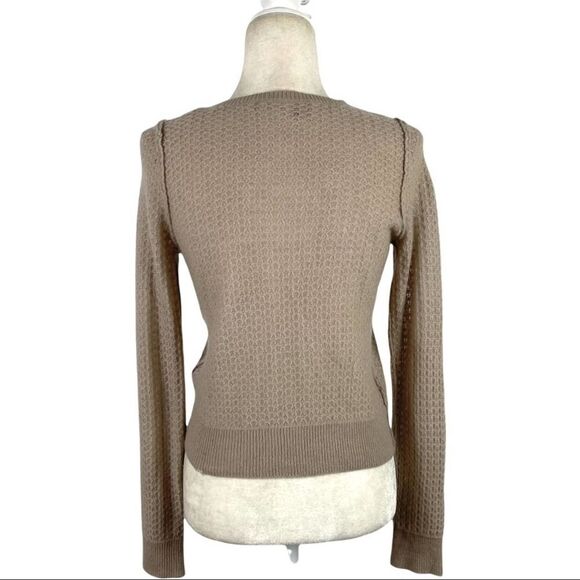 360 Cashmere Cashmere Pullover Sweater Ribbed Cuffs Inside out Stitching Small - Picture 10 of 14